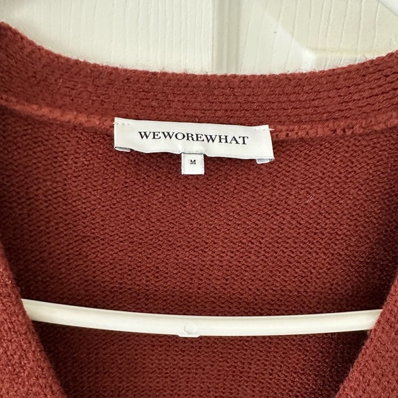 WeWoreWhat Rust Cardigan Sweater - Picture 6 of 6